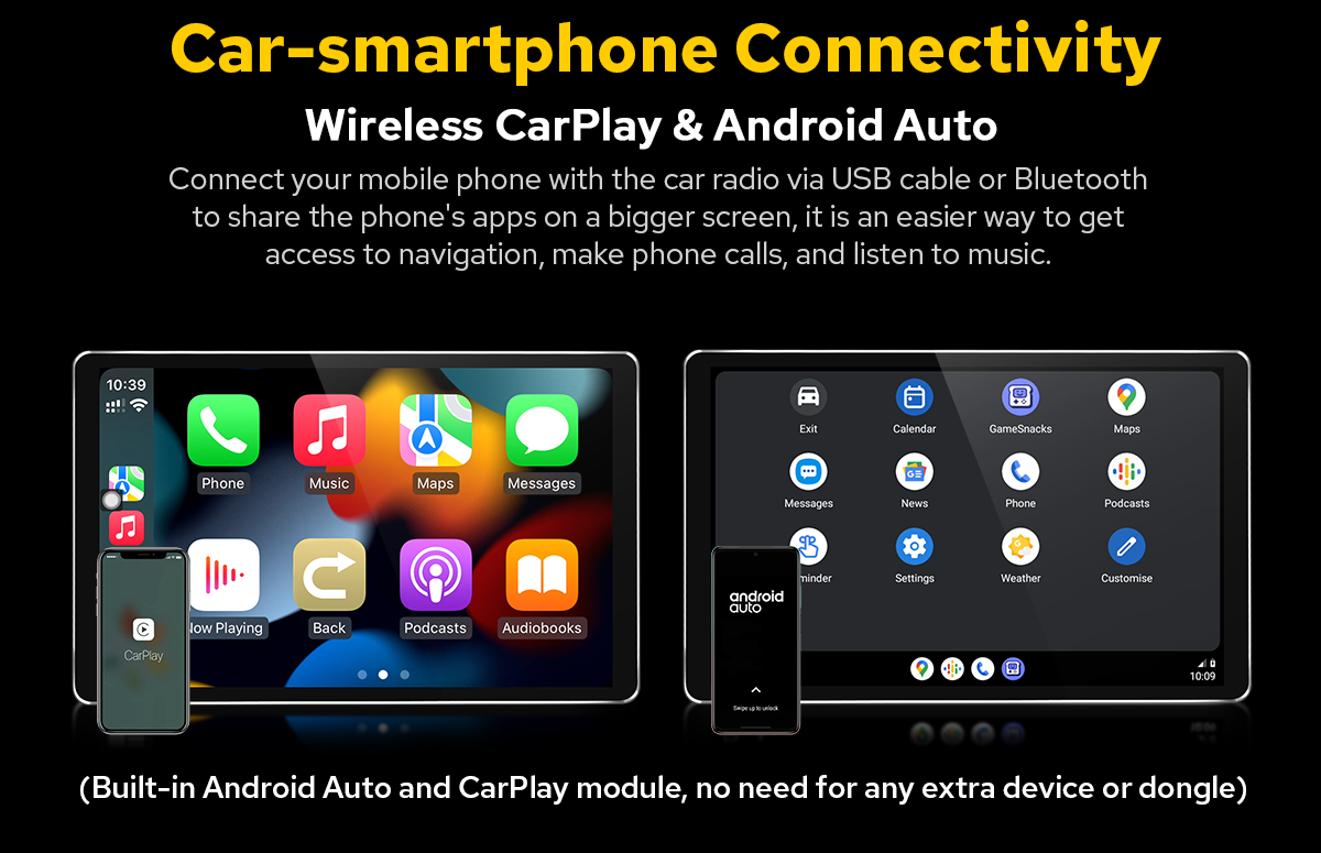 JOYING Android Autoradio with 1280*800P Touchscreen